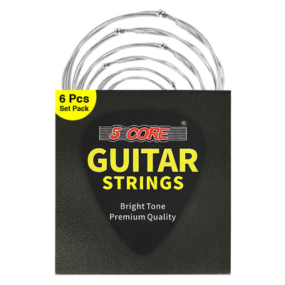 Acoustic Guitar Strings 0.010-0.048 Steel Gauge Heavy Duty W Bright Tone for 6 String Guitars